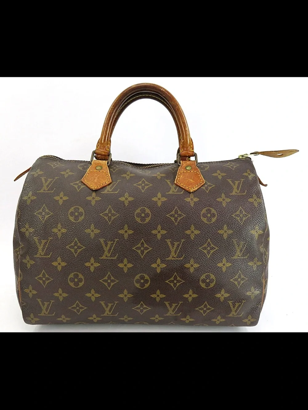 Louis Vuitton Monogram Small Handheld Satchel - Brown/Gold Trim